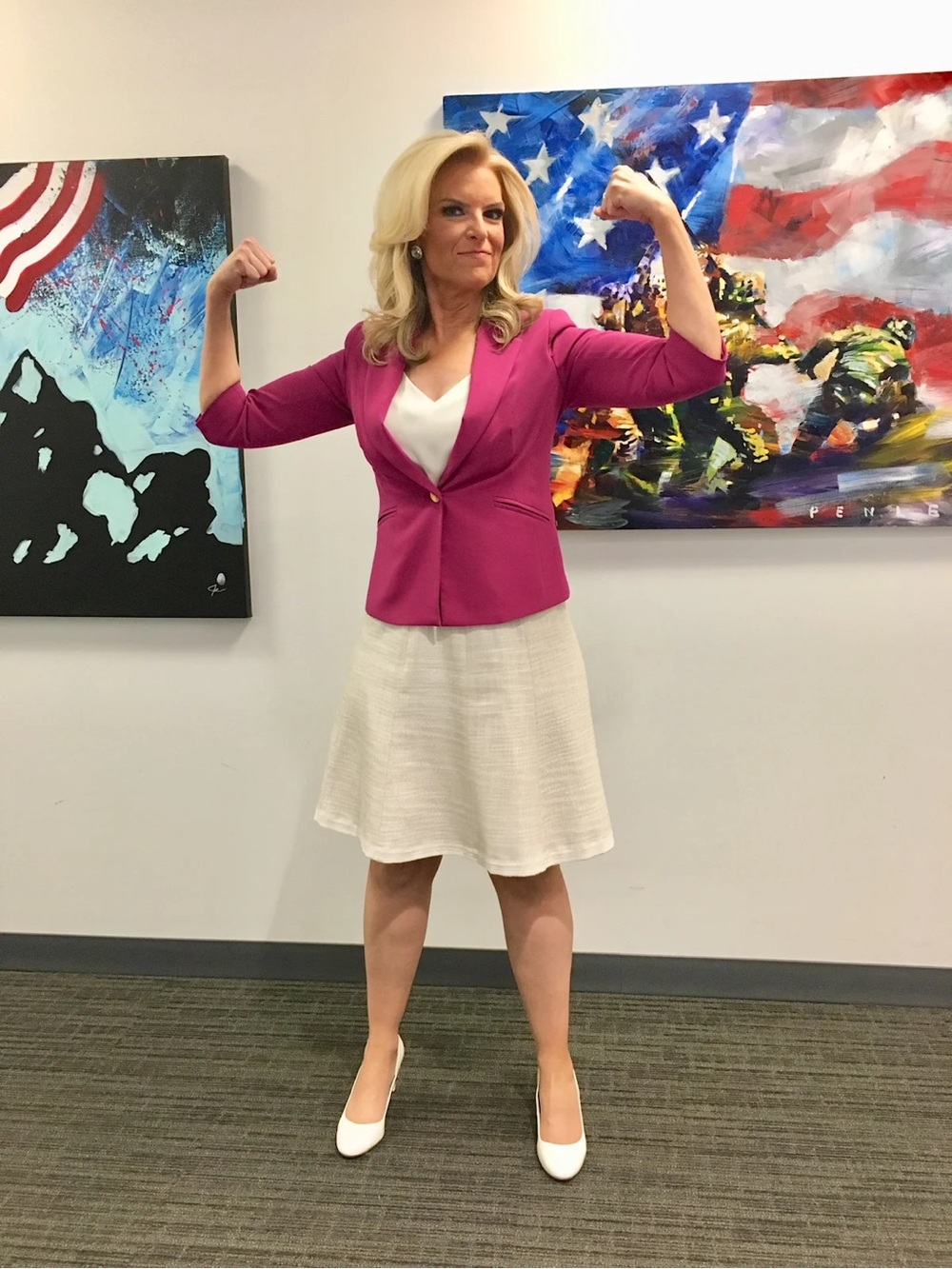 Janice Dean FOX NEWS HOST LIFE SIZE Cardboard Cutout with FREE Shipping!